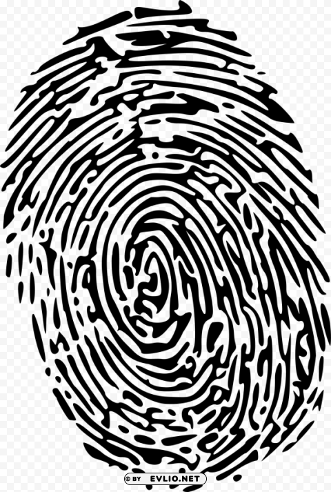 Transparent background PNG image of fingerprint bw Transparent PNG images complete library - Image ID 8343a2d7