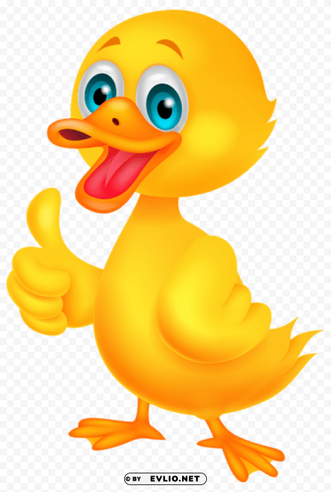 Little Duck Transparent Background PNG Isolated Pattern