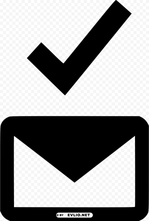 Received Email Icon Isolated Object On Transparent Background In PNG