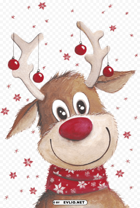 christmas reindeer background - background merry christmas clip art Isolated Element in Clear Transparent PNG