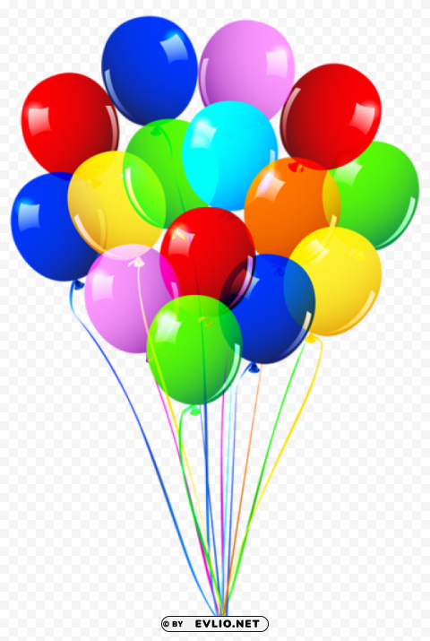 bunch of balloons PNG transparent design bundle