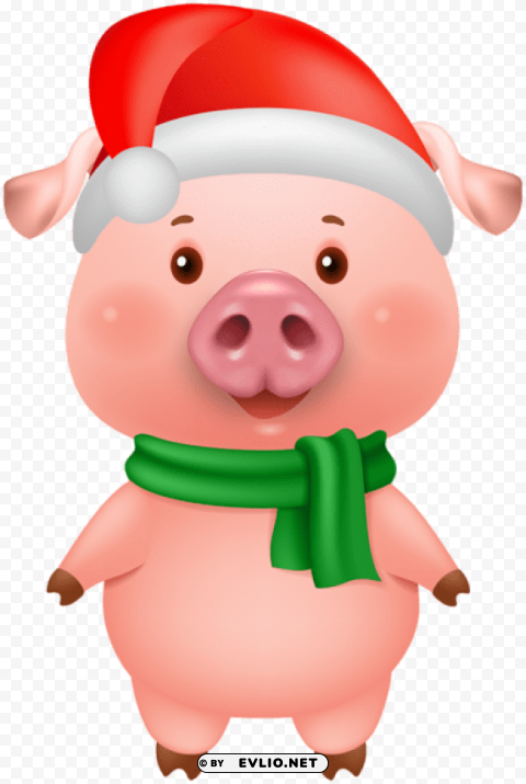 christmas pig PNG pictures with no background