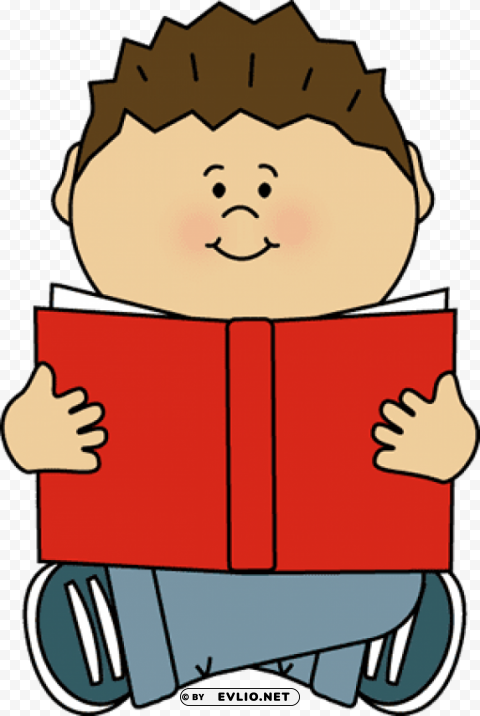 Kid Reading High-resolution PNG