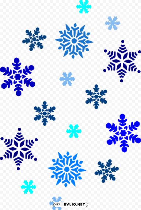 snowflakes PNG with clear overlay