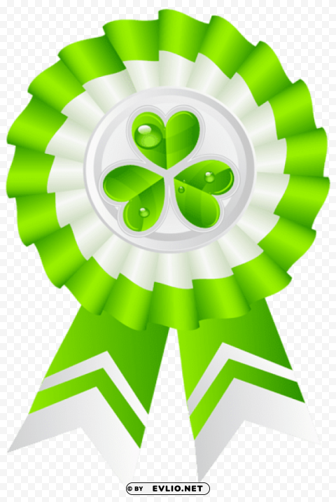 st patricks day seal with shamrock transparent PNG Image with Isolated Graphic