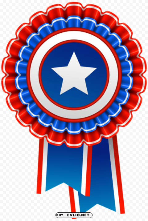 america rosette decor Transparent Background PNG Isolated Character
