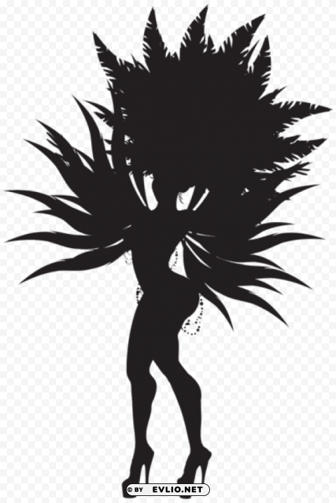 Brazilian Samba Dancer Silhouette PNG Pictures With No Background