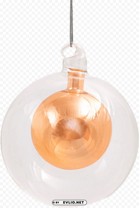 christmas balls cleargold m - incandescent light bulb Transparent PNG Isolated Subject Matter PNG transparent with Clear Background ID 965efd0d