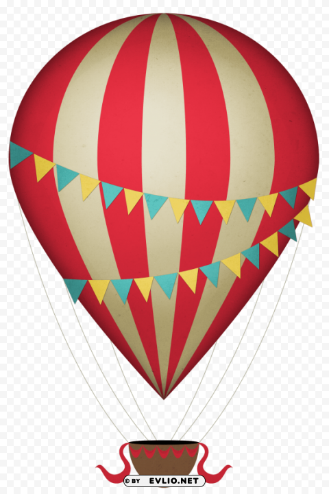 Air Balloon Isolated Artwork On Transparent PNG