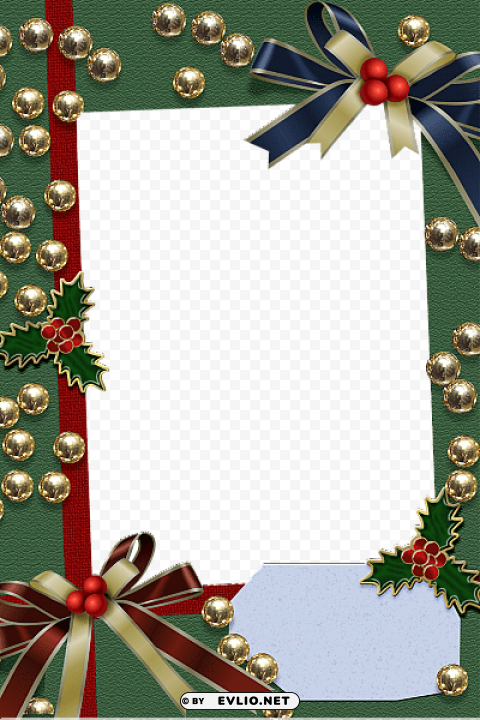 christmas green frame Transparent PNG graphics complete collection