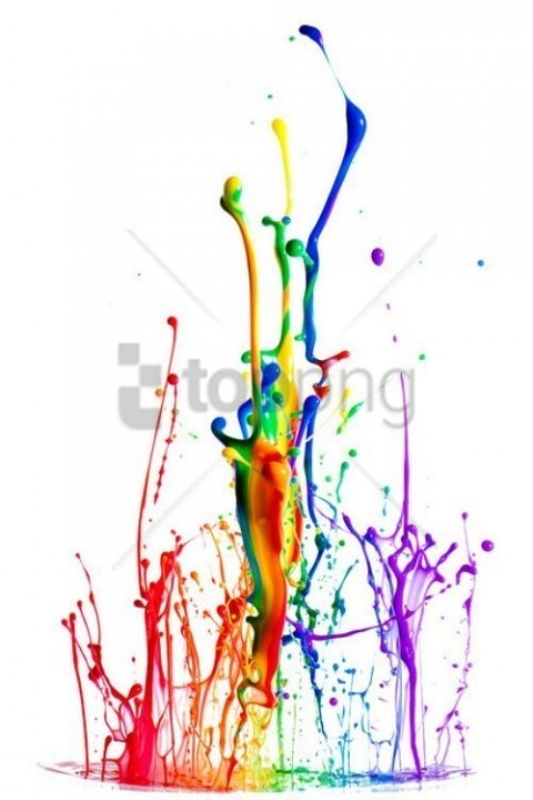 colorful paint splash PNG images with clear alpha channel