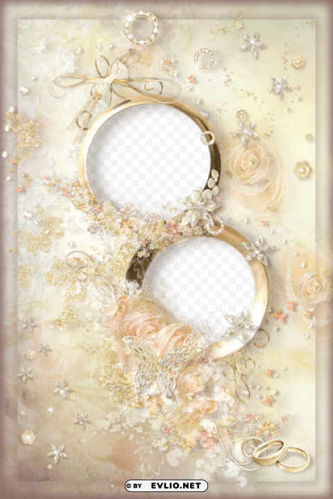 Elegant Weddingframe PNG Images For Editing