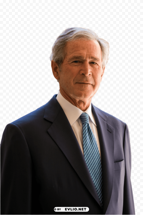 george bush Isolated Artwork on Clear Background PNG png - Free PNG Images ID ecc176a0