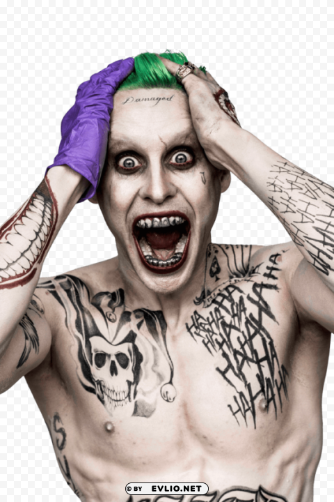 joker suicide squad Free PNG images with transparency collection