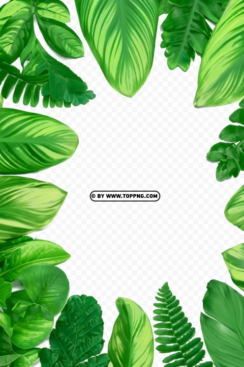 Leaves Frame Transparent Clear PNG graphics free - Image ID 536ab475