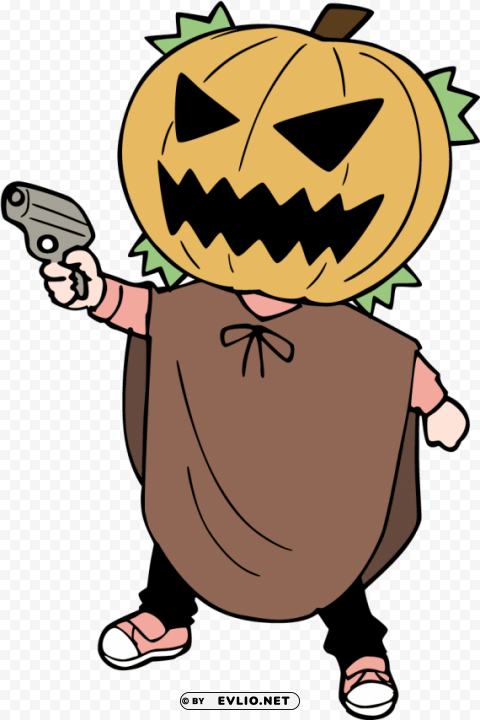 pumpkin anime Isolated Element on Transparent PNG