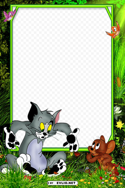 tom and jerry kids frame HighQuality Transparent PNG Isolated Element Detail