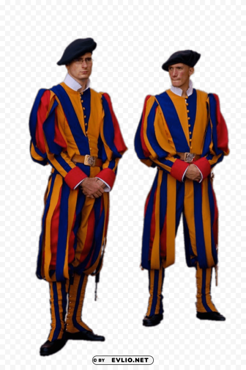 two swiss guards PNG file with alpha