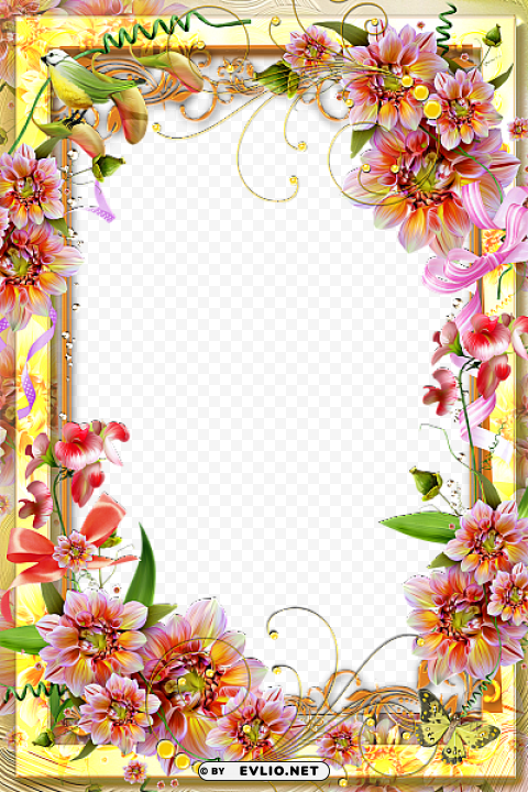Yellow Transparent Frame PNG Images With No Background Assortment
