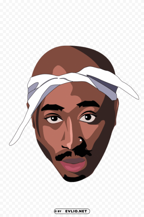 2pac Transparent Background PNG Isolated Graphic