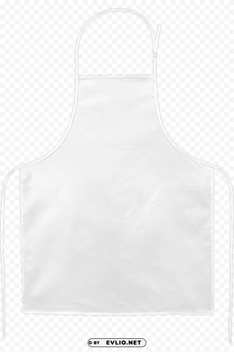 apron simple white Clear Background PNG with Isolation png - Free PNG Images ID 92672493
