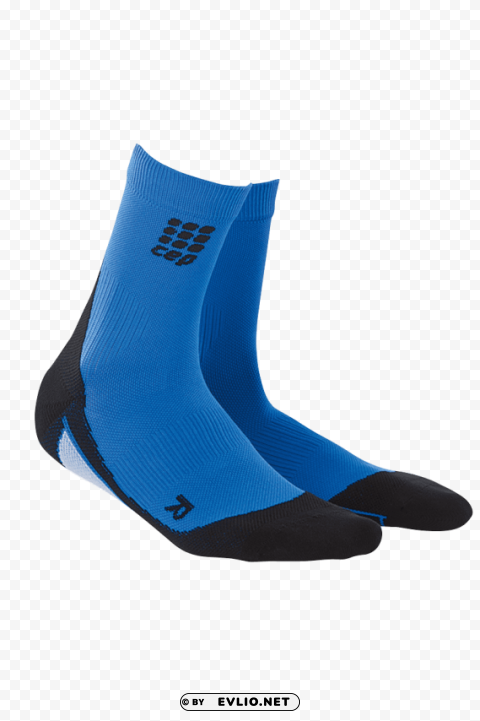 dynamic socks blue pair Isolated Illustration with Clear Background PNG