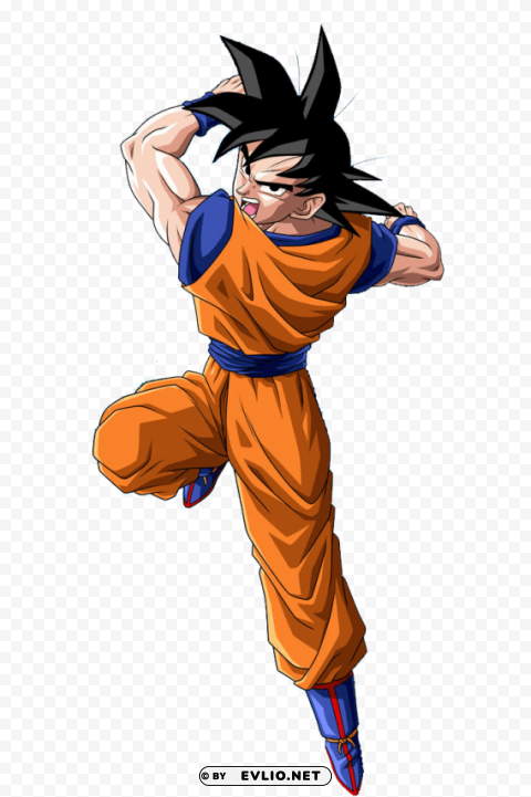 goku fighting PNG for design