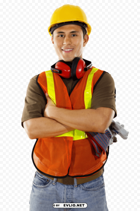industrail worker PNG with isolated background