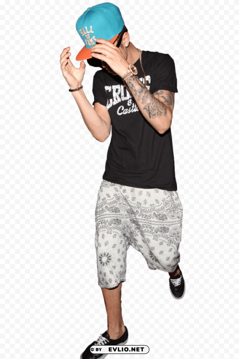 justin bieber cap PNG Graphic Isolated on Clear Backdrop