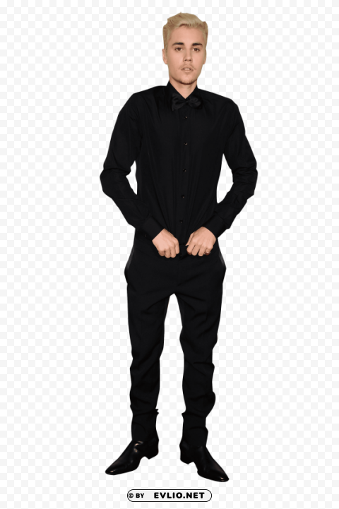 justin bieber in black PNG images for mockups png - Free PNG Images ID 0eee0e74