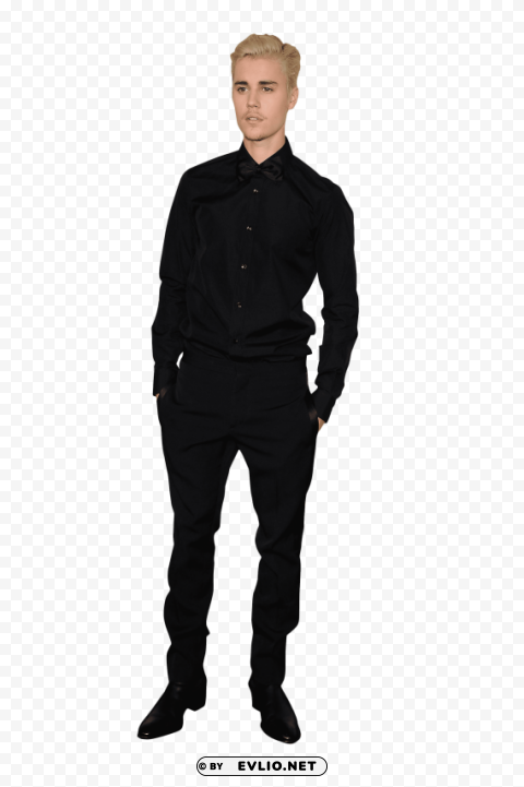 justin bieber in black PNG images with no background essential