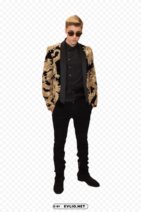 justin bieber in sunglasses PNG with Isolated Object and Transparency