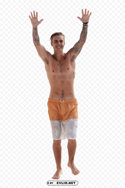 justin bieber topless PNG pictures with no background required