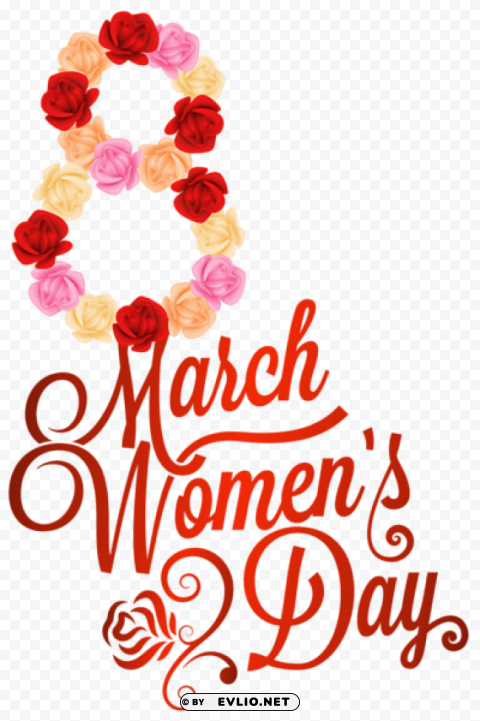 red 8 march womens day High-resolution transparent PNG images