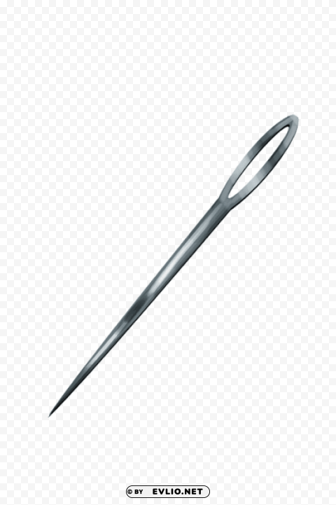 sewing needle Isolated Artwork on Clear Background PNG