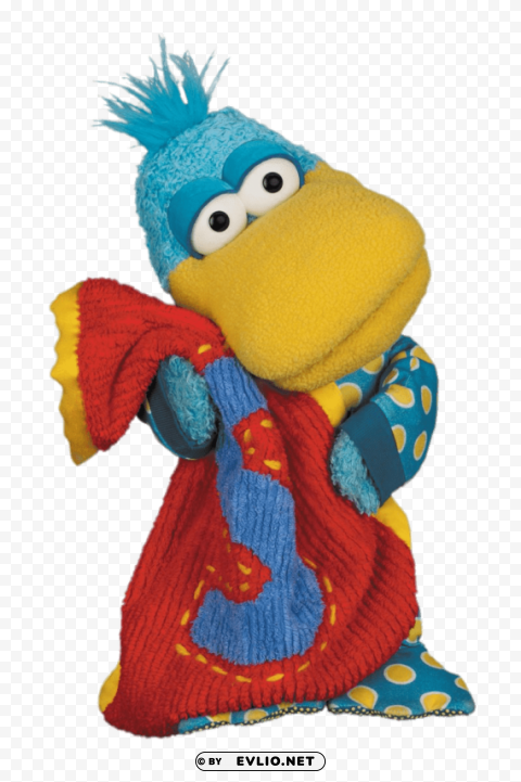 squacky holding his blanket Transparent Background Isolation in PNG Format