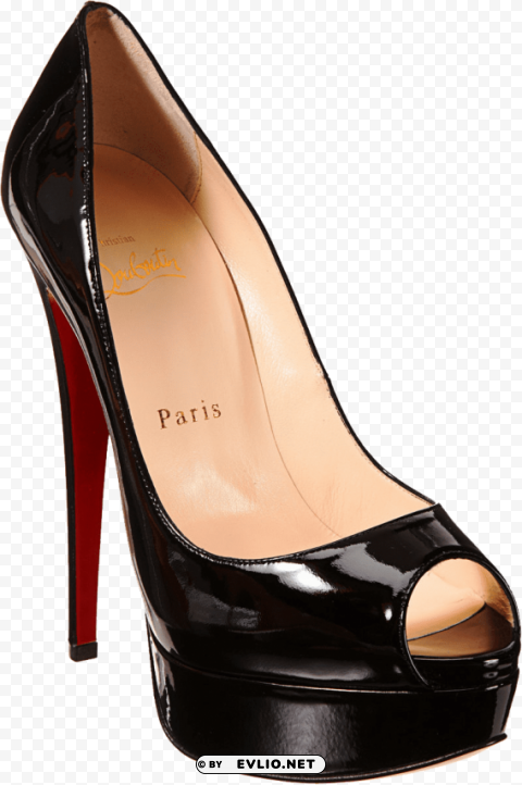 black louboutin women's pums PNG for business use