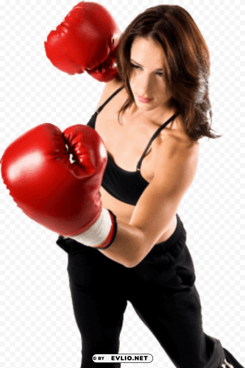 boxing lady High-definition transparent PNG