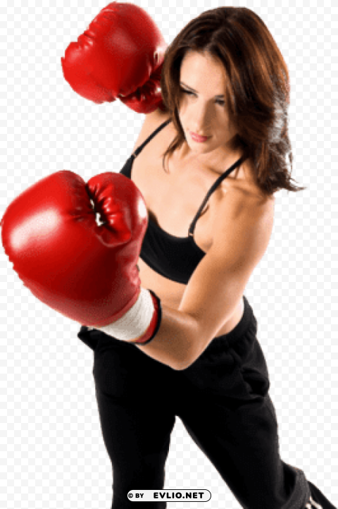 Boxing Lady High-definition Transparent PNG