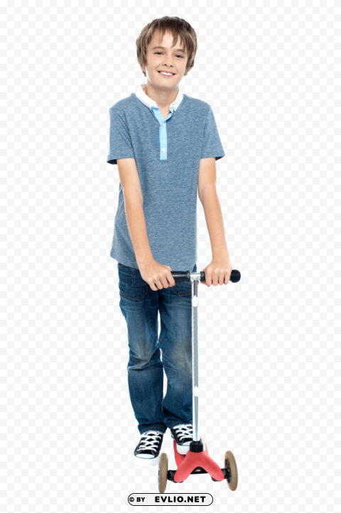 boy PNG with transparent backdrop