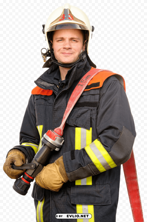 firefighter Isolated Item in Transparent PNG Format