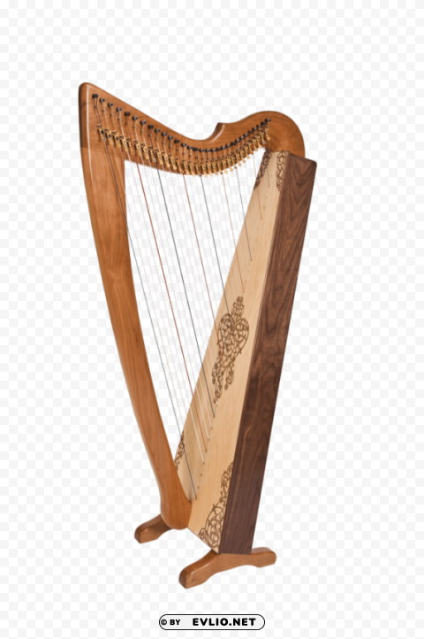 Transparent Background PNG of harp Transparent Background Isolated PNG Art - Image ID 24b36764