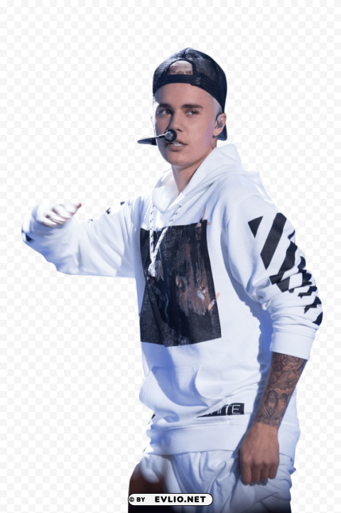 justin bieber on stage Clear PNG pictures free