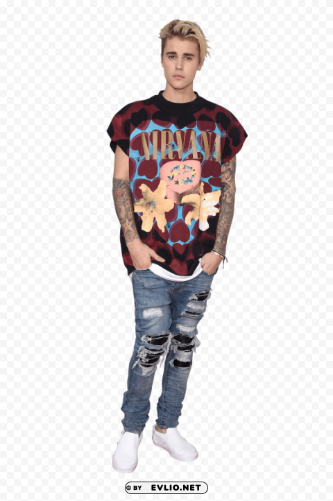 justin bieber relaxed PNG Image with Transparent Cutout