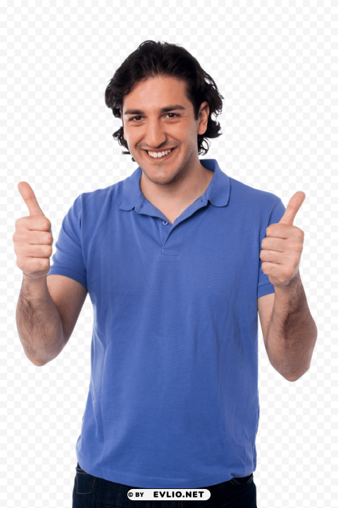 men pointing thumbs up PNG graphics