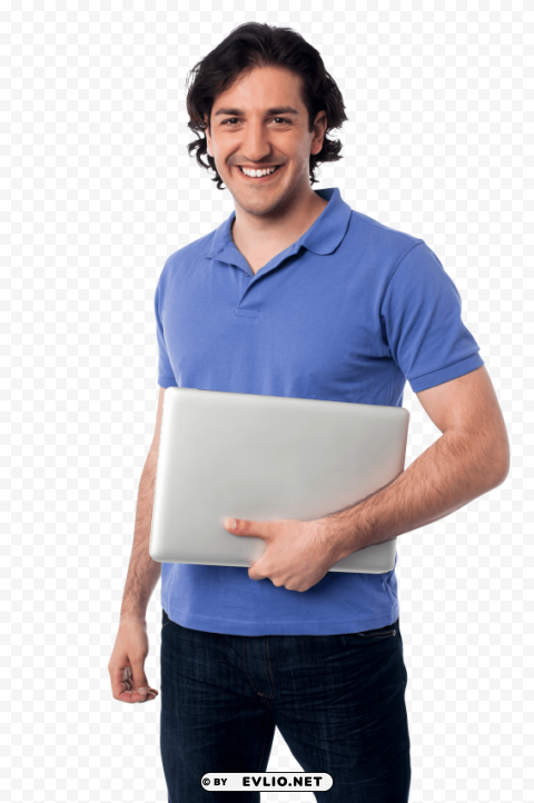 men with laptop HighQuality Transparent PNG Isolated Art