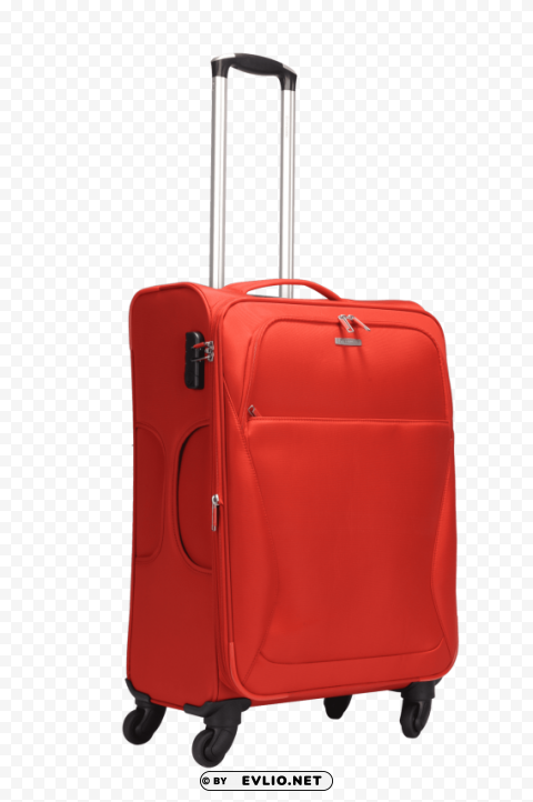 red luggage PNG design