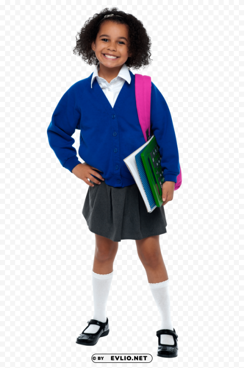 young girl student PNG transparent icons for web design
