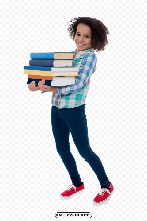 young girl student PNG transparent images for websites