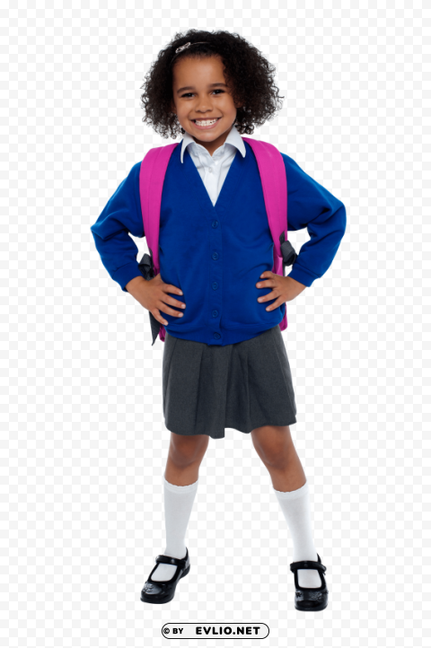 young girl student PNG transparent photos for presentations